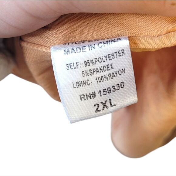 Heyson Light Brown Smocked Front Long Sleeve Tiered Dress - Picture 4 of 5